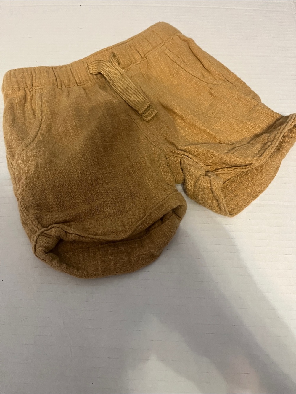 Cat & Jack Mustard Yellow Cotton Pull-On Shorts